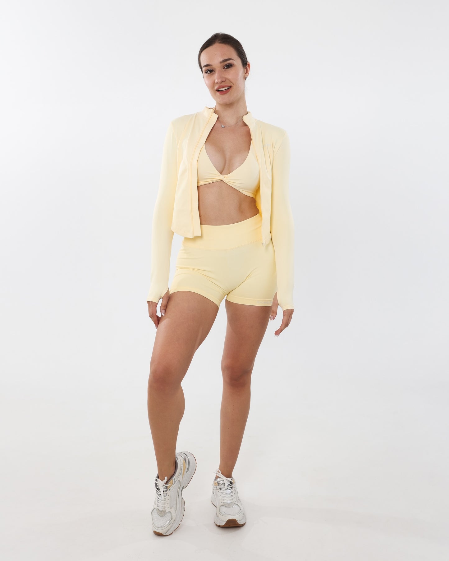 Longline Contour Jacket | Butter Yellow
