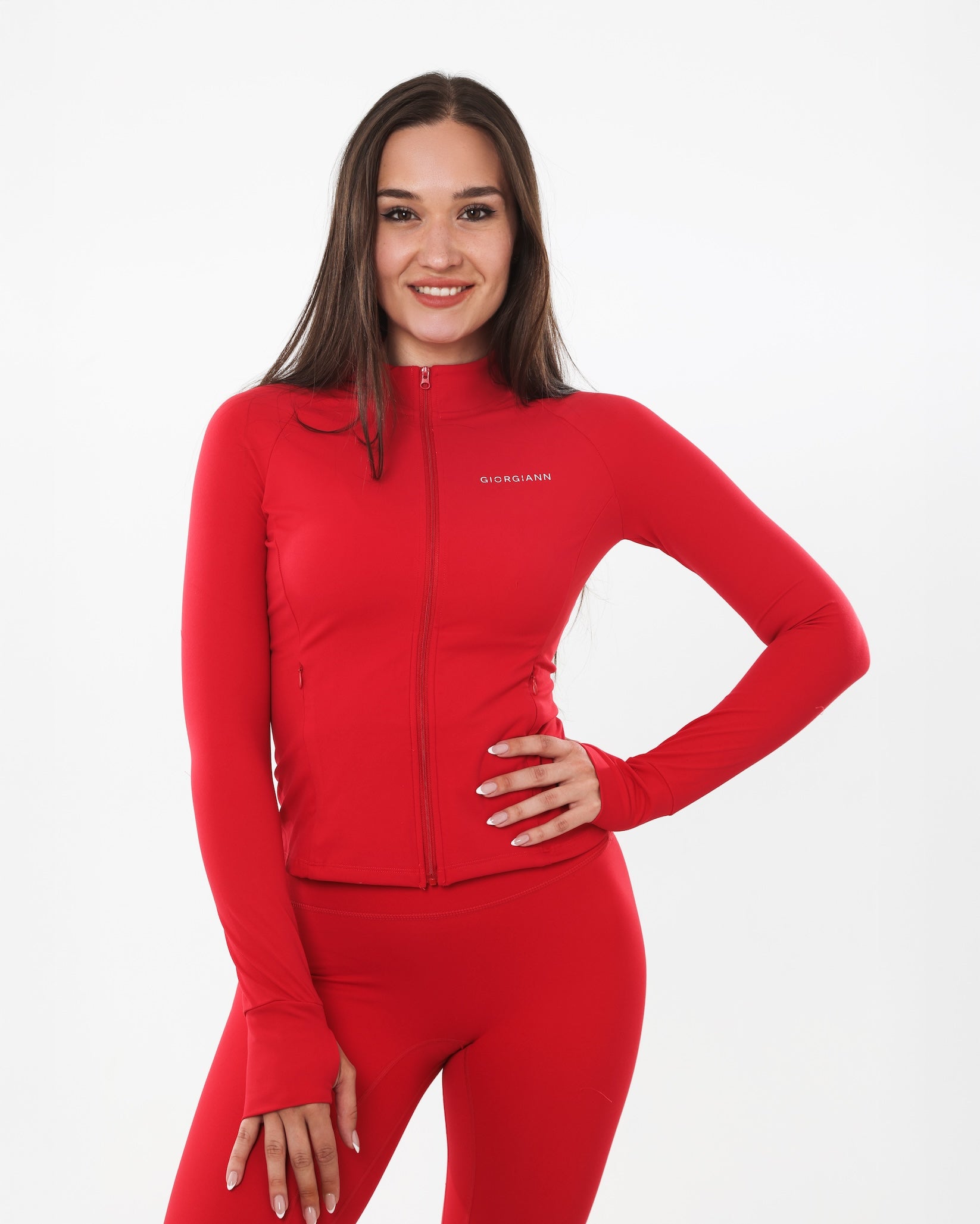 Longline Contour Jacket | Red Cherry