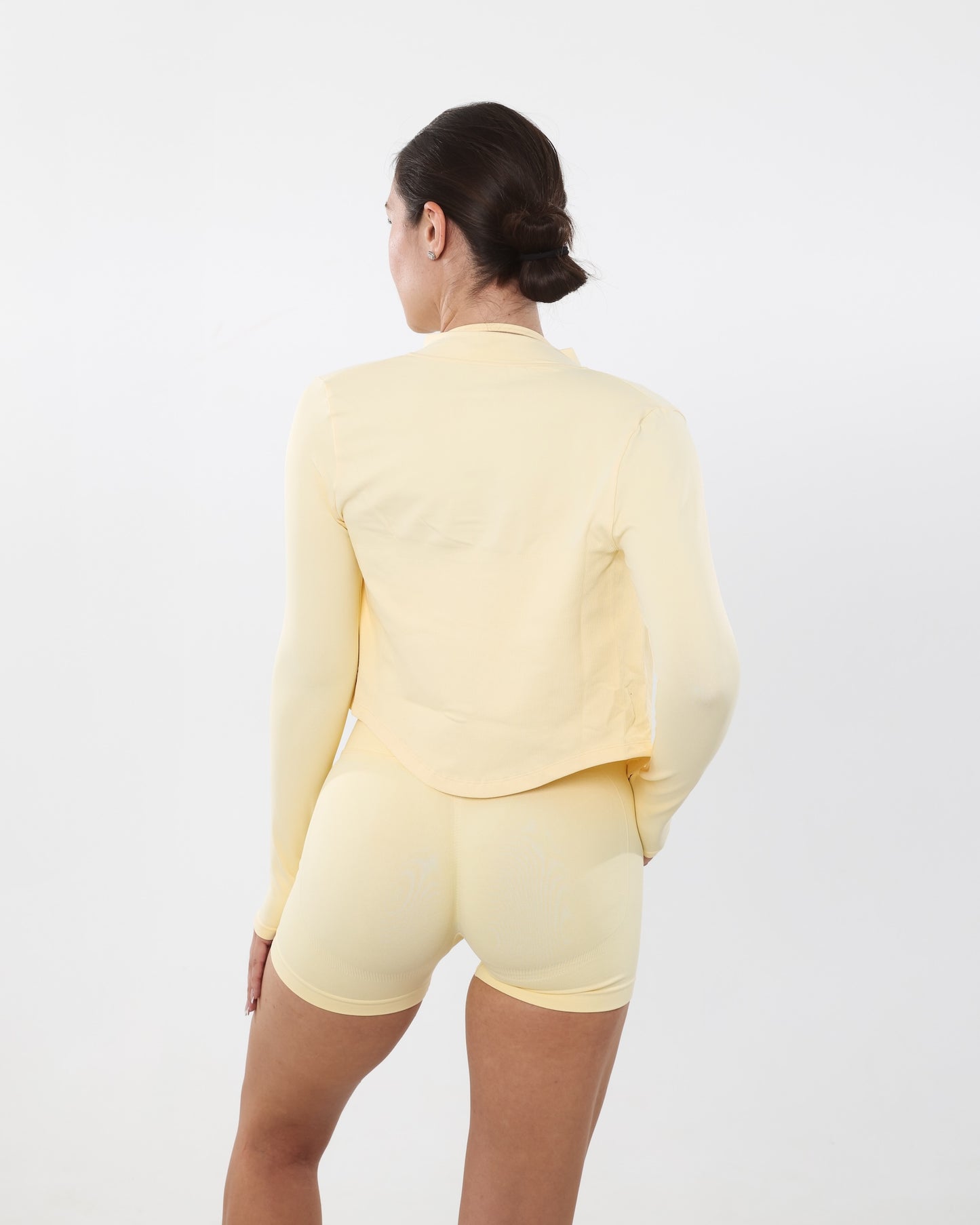 Longline Contour Jacket | Butter Yellow