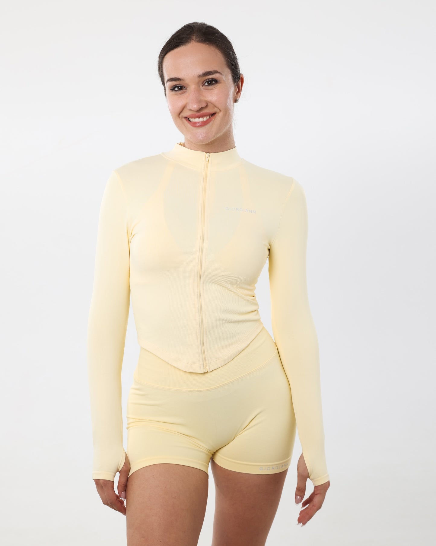 Longline Contour Jacket | Butter Yellow