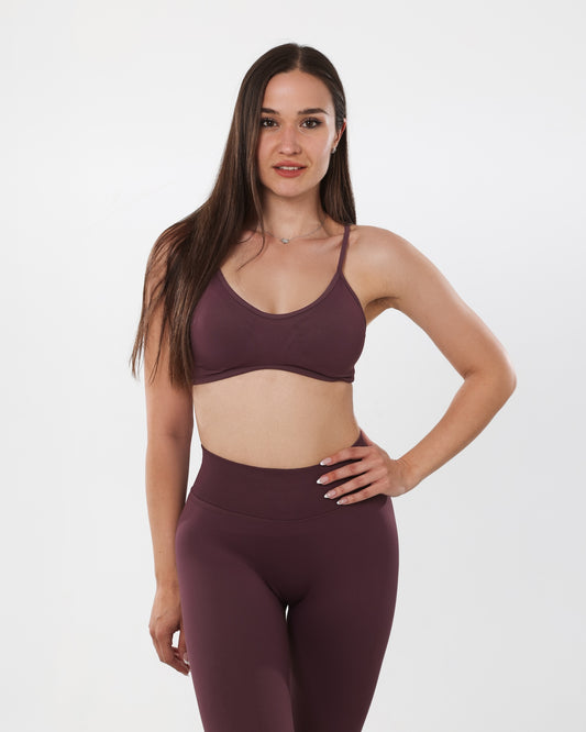 Strappy Sports Bra | Royal Purple