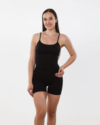 Strappy Mid Vest | Black