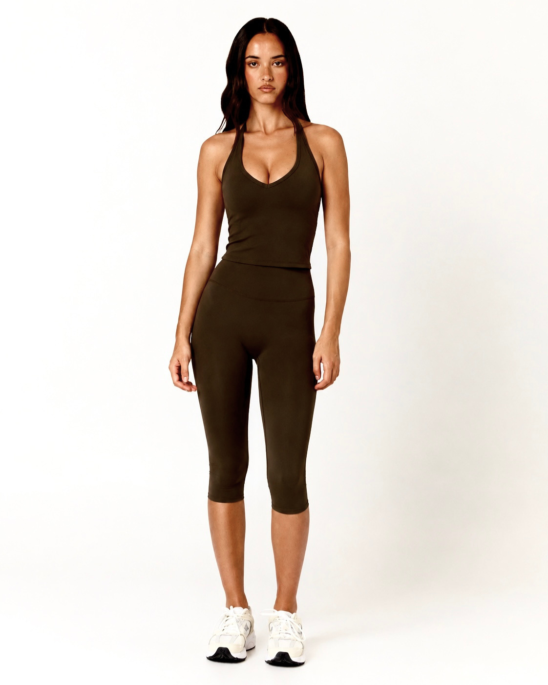 Capri Leggings | Brown