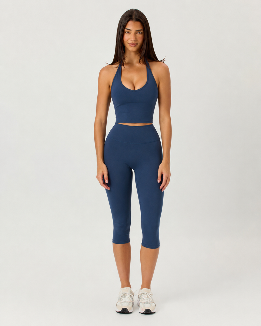 Capri Leggings | Navy Blue