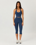 Capri Leggings | Navy Blue