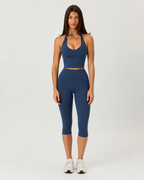 Capri Leggings | Navy Blue