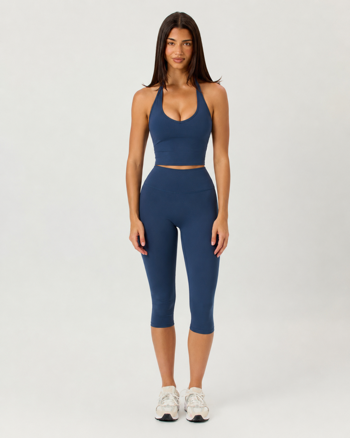 Capri Leggings | Navy Blue