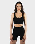 Box Cut Bra | BLACK