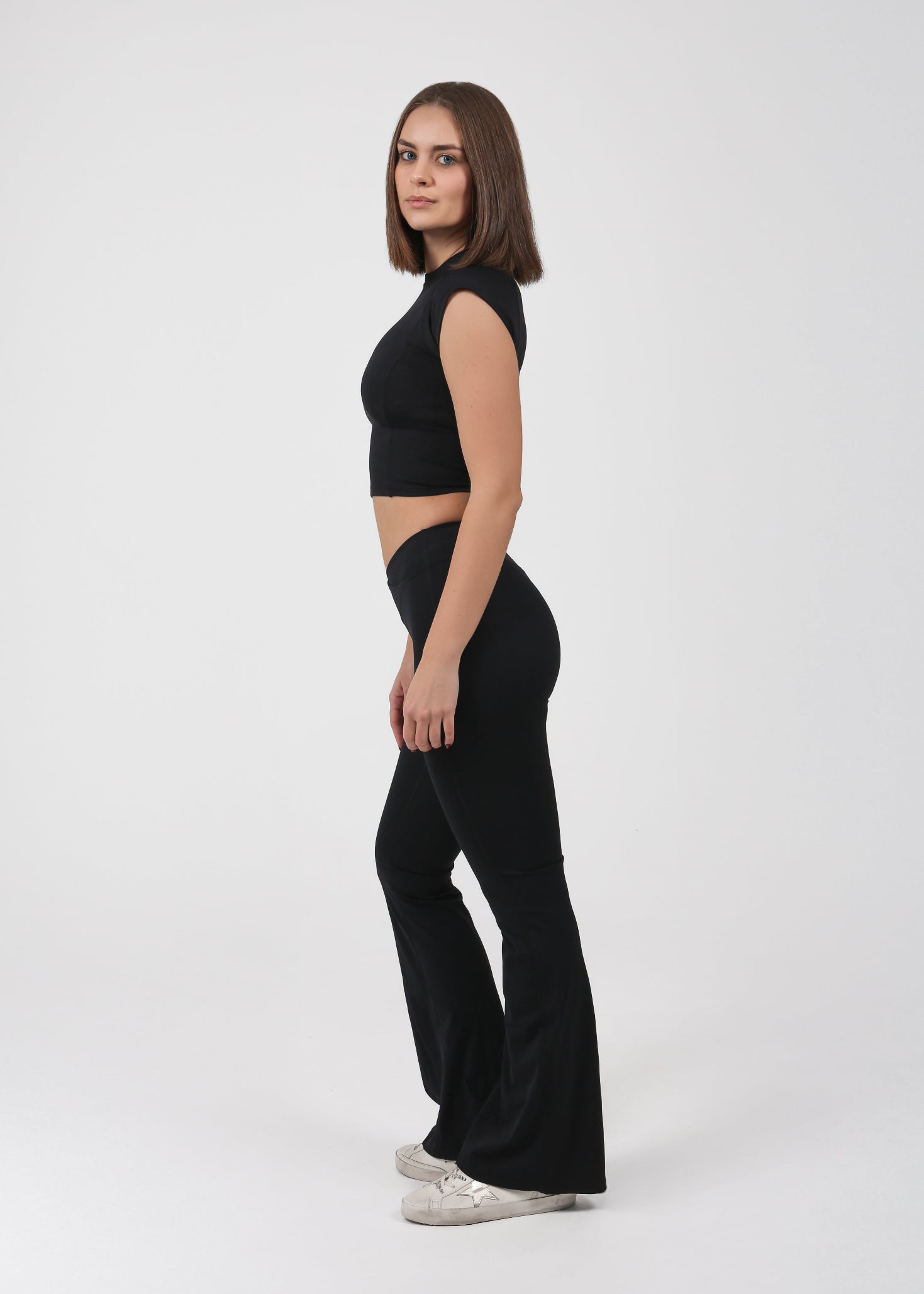 Flare Leggings | BLACK