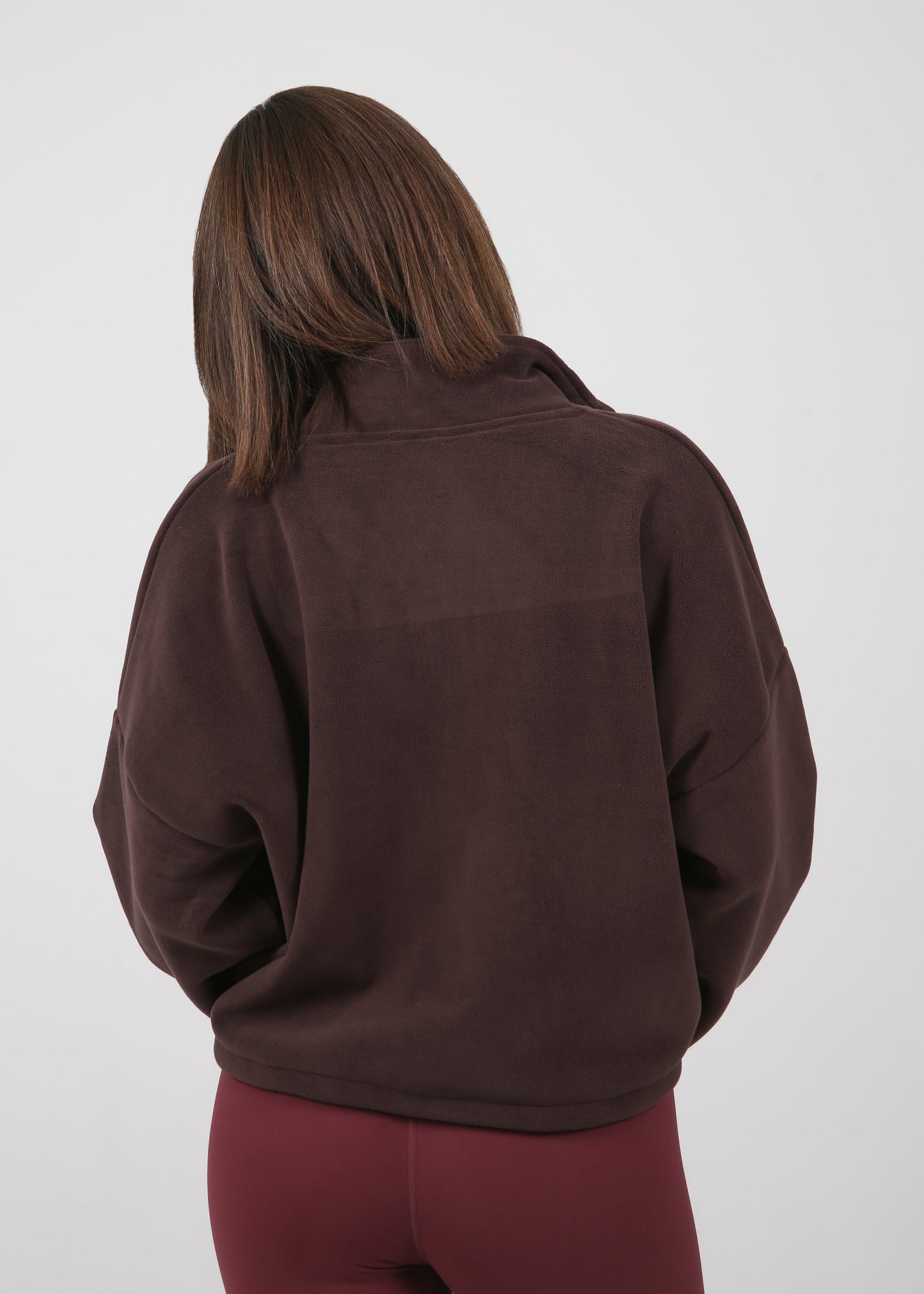 Fleece Jacket  | BURGUNDY BROWN
