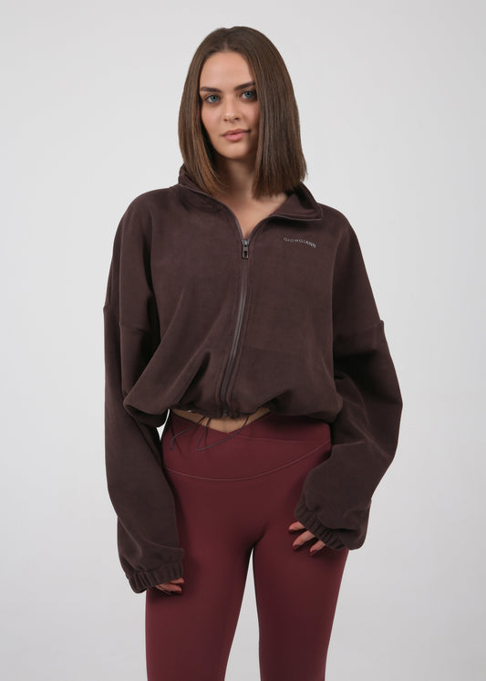 Fleece Jacket  | BURGUNDY BROWN