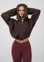 Fleece Jacket  | BURGUNDY BROWN
