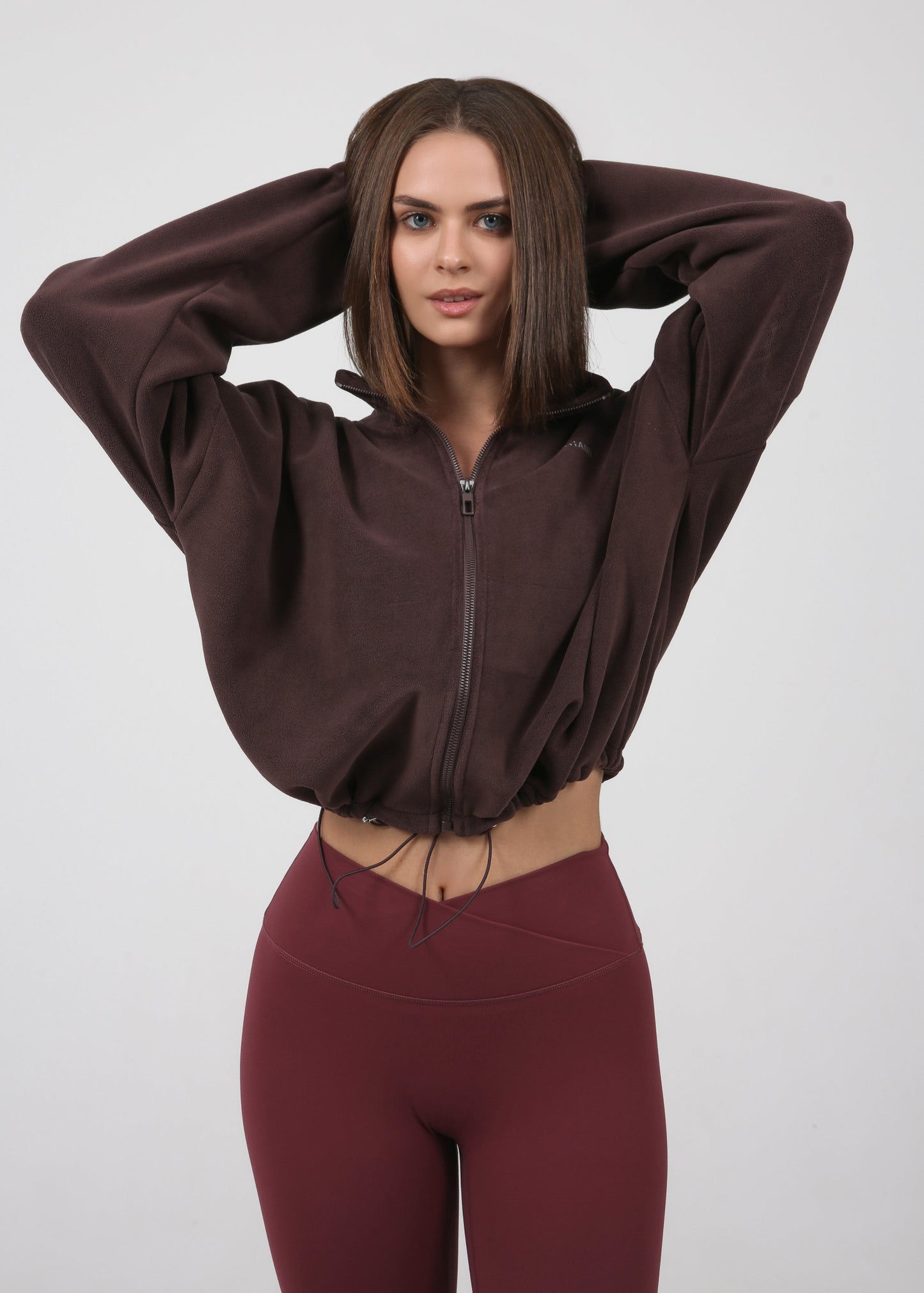Fleece Jacket  | BURGUNDY BROWN