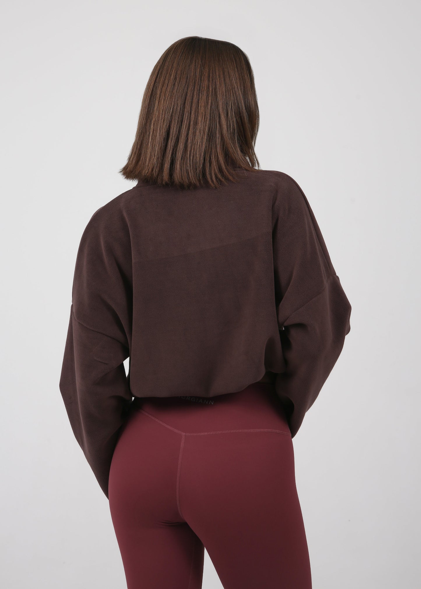 Fleece Jacket  | BURGUNDY BROWN