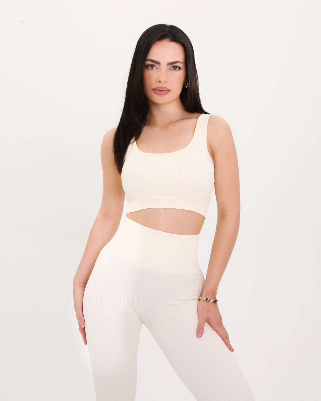 Box Cut Bra | BEIGE