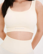 Box Cut Bra | BEIGE