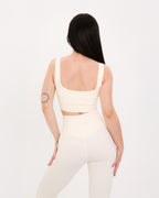 Box Cut Bra | BEIGE