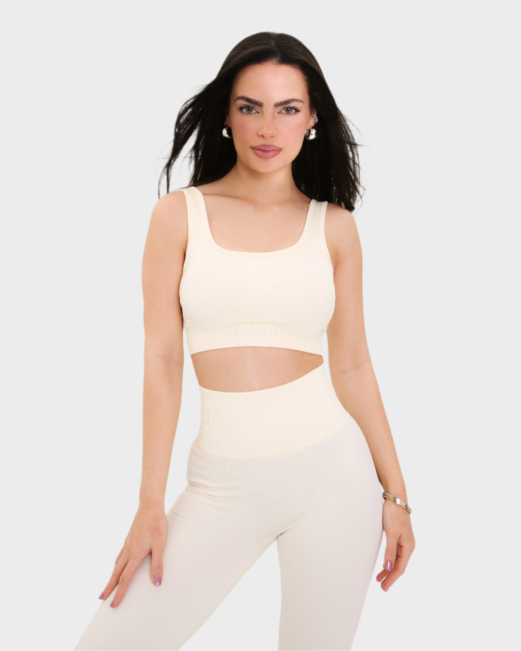 Box Cut Bra | BEIGE