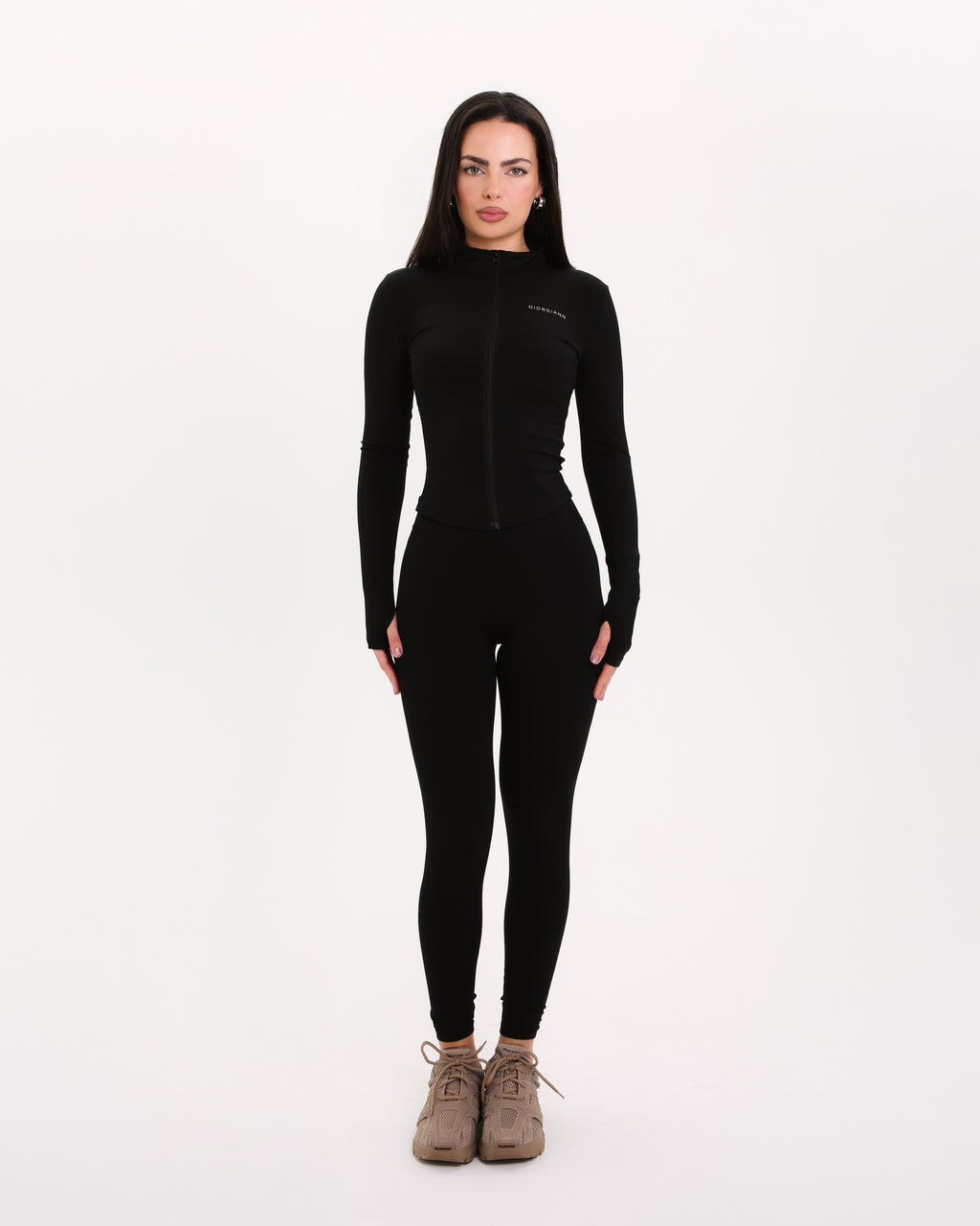 Longline Zip Jacket | BLACK