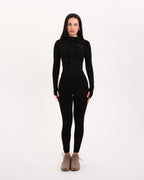 Longline Zip Jacket | BLACK