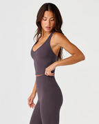 Capri Leggings | Deep Plum