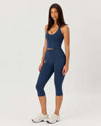 Capri Leggings | Navy Blue