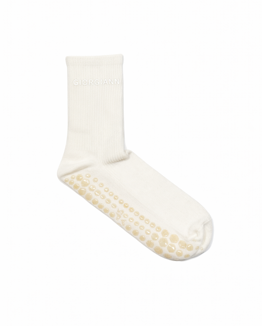 Pilates Grip Socks | WHITE