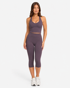 Capri Leggings | Deep Plum